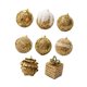 thumbnail image 2 of 8 bolas navideñas colgantes irrompibles para puerta de chimenea. Dorado, 2 of 9