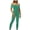 Green jumpsuits for women, variant on Usmixi Jumpsuits for Women Soft Knitted Ribbed Fashion off Shoulder Elastic Waist Drawstring Slim Fit Jumpsuits Overalls Summer Formal Solid One Line Neck Short Sleeve Long Rompers Green l