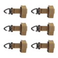thumbnail image 3 of Gancho de cinturón Perspago de mochileros al aire libre Portátil Portátil Trekking Colgante Cintura Cintura Cinta Hebilla Hebilla Khaki Pack de 6 Methold  OD011017-03, 3 of 7