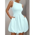 thumbnail image 4 of Vestido de verano PRETTYGARDEN 2025, casual, sin mangas, sin mangas, azul, 4 of 9