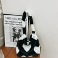 thumbnail image 3 of HeroNeo Ladies Furry Tote Bag Large Cute Plush Shoulder Bag Fashion Women Fluffy Purse, 3 of 19