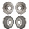 thumbnail image 1 of CMX Front Rear Disc Brake Rotors Drums Kit for Car Toyota Camry 2.2L K8-102078, 1 of 11