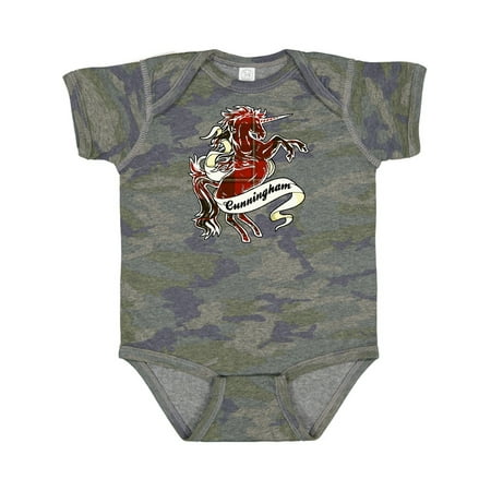 

Inktastic Cunningham Tartan Unicorn Gift Baby Boy or Baby Girl Bodysuit