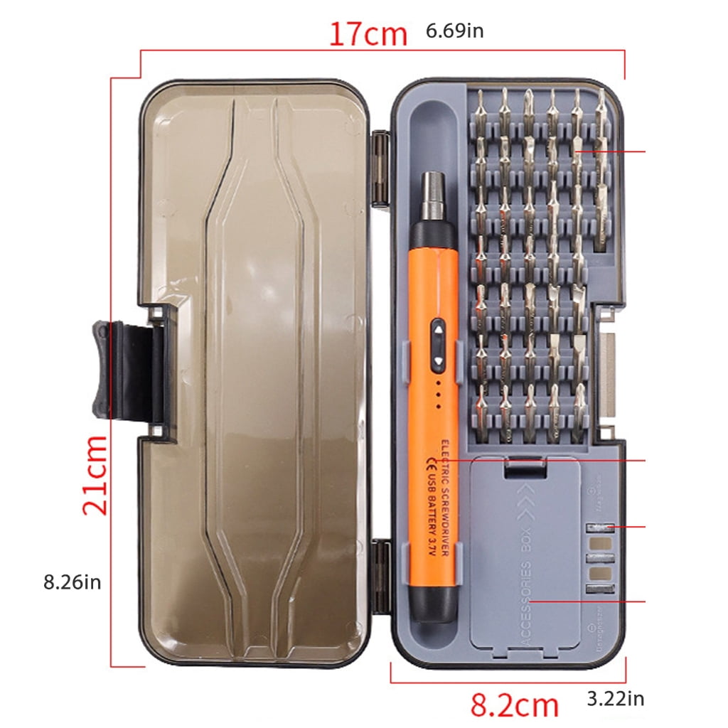 38 in 1 Electric Screwdriver Set Power Tool Screw Driver Bits for Phone Glasses Watch PC Camera
