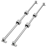 SKYSHALO 2PCS SFC20 1200mm Linear Guide 4 PCS SC20 Bearing Block 4 PCS Rail Support