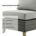 thumbnail image 4 of Grand Patio Outdoor Furniture, Patio Wicker Armless Single Sofa Couch Chair, Gray, 4 of 7