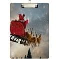 thumbnail image 2 of FMSHPON Santa Claus Christmas Elk Clipboard Hardboard Wood Nursing Clip Board and Pull for Standard A4 Letter 13x9 inches, 2 of 7