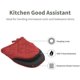 thumbnail image 4 of guantes de horno antideslizantes de neopreno resistentes al calor para cocinar, asar a la parrilla, barbacoa (rojo) Fokelyi WLJ-3220, 4 of 5