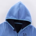 thumbnail image 5 of GYRATEDREAM Toddler Kids Boy Girl Zip Up Hoodies Solid Color Casual Long Sleeve Hooded Sweatshirts Jacket with Pocket, 5 of 9