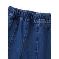 thumbnail image 5 of DPOIS Big Kid Girls Youth Junior Denim Jeans Bell Bottom Flare Pants Blue 10-12, 5 of 7