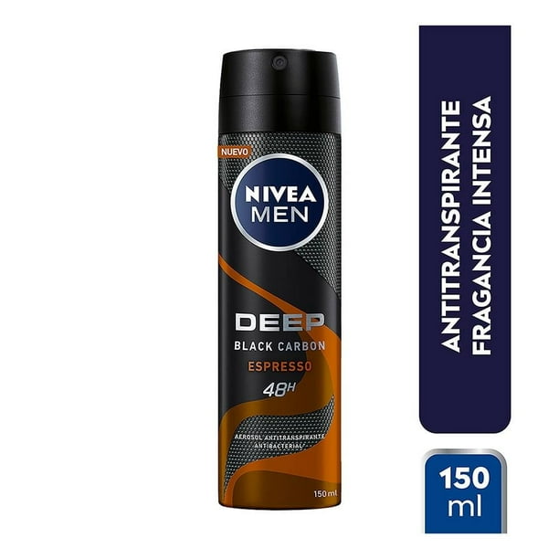 Antitranspirante NIVEA MEN deep espresso antibacterial spray 150 ml