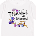 thumbnail image 4 of Inktastic Thankful and Blessed Inspirational Saying with Flowers Boys or Girls Long Sleeve Toddler T-Shirt, 4 of 5