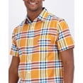 thumbnail image 4 of Real Essentials 3-Pack: Men's Regular-Fit Short Sleeve Poplin Button Down Shirt with Pocket (Available in Big & Tall), 4 of 6