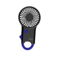 thumbnail image 4 of Ventilador portátil de mano 2 en 1 ligero, potente, recargable, portátil, personal azul, 4 of 9