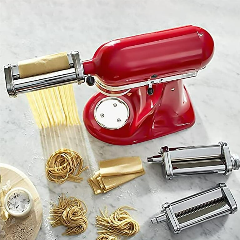  Pasta Attachment for Kitchenaid Mixer Cofun 3 in 1 with Kitchen  Aid Pasta Maker Assecories Included Pasta Sheet Roller, Spaghetti Cutter,  Fettuccine Cutter: Home & Kitchen