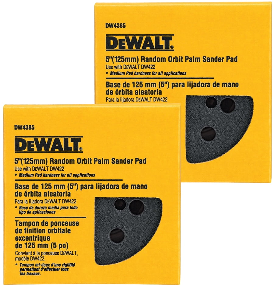 DeWalt DW422 Sander Replacement 2 Pack DW4385 5" PSA Pad (8 Holes