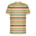 thumbnail image 3 of Maean Mens Striped Short Sleeve Tee Crew Neck Casual Basic Shirts Color Block Summer Fashion Tees Tshirts, 3 of 5