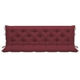 thumbnail image 3 of Veryke 70.9" Garden Bench Cushion with Ties for Indoor Outdoor Furniture, Wine Red, 3 of 6