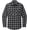 Grey/Black, variant on Buffalo Plaid Button-Up Flannel Shirt | Ultra Soft Lighweight Collared Shirt with Chest Pockets & Flaps (Grey/Black, Medium)