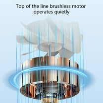 Hwkond Table Fan Desktop Head Fan 4000mAh Charging High Speed Portable Silent Dormitory Mini Smart Electric Fan on Clearance