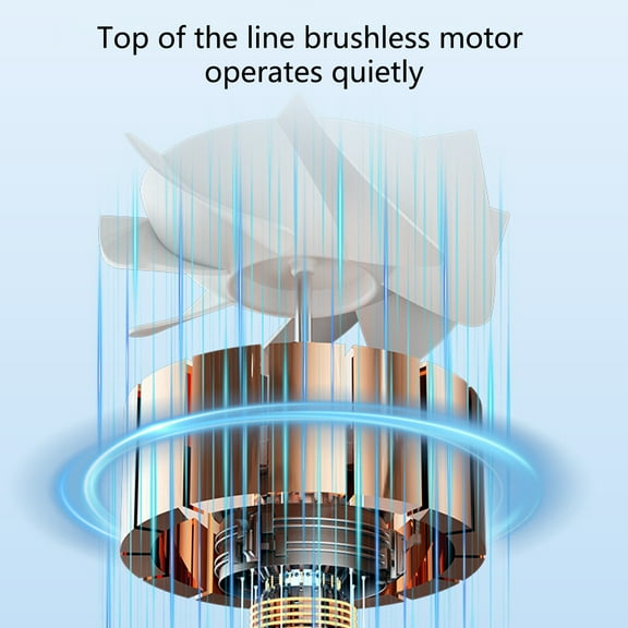 Hwkond Table Fan Desktop Head Fan 4000mAh Charging High Speed Portable Silent Dormitory Mini Smart Electric Fan on Clearance