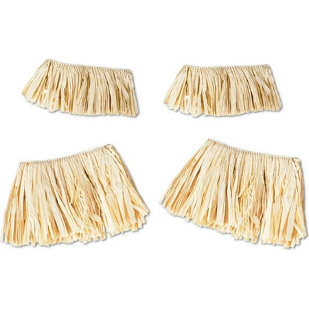 Natural Raffia Grass Hula Arm & Leg Ties