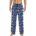 thumbnail image 2 of FREEAMG Ocean Underwater Animals Pajama Pants for Men, Men's Separate Bottoms, Pure Cotton Comfortable Lounge Pants?1?, 2 of 7
