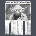 thumbnail image 2 of Womens Star Wars Yoda Words of Wisdom Racerback Tank, 2 of 4