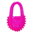 thumbnail image 2 of YIFEI Acrylic Transparent Candy Color Beaded Handbag Evening Purse for Wedding Party, 2 of 5
