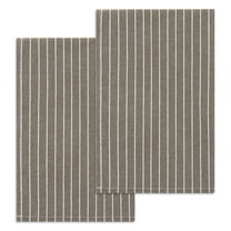 REGALWOVEN Striped Kitchen Towels Highly Absorbent, Tea Towels Reversible Cotton Dish Towels Hand Towels Brown 2