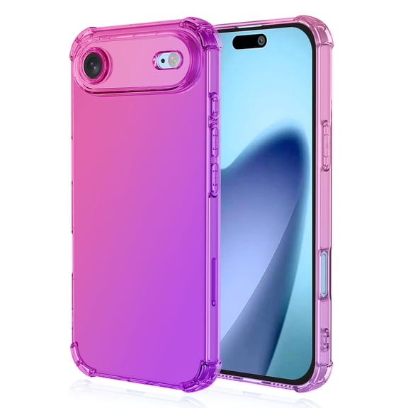 Havilah For iPhone Air Case Gradient Color TPU Phone Case Anti-Drop Phone Cover - Pink / Purple