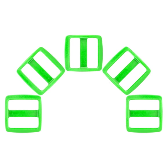 1 inch Hot Green YKK Wide Mouth Heavyduty Triglide Slides, 25 Pack