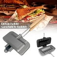 thumbnail image 5 of Sandwich Maker, Breakfast Sandwich Maker, Hot Dog Toaster, Grilled Cheese Maker Nonstick Sandwich Maker Flip Grill Pan for Breakfast Pancakes, Toast, Omelets, Outdoor, Camping, 5 of 7