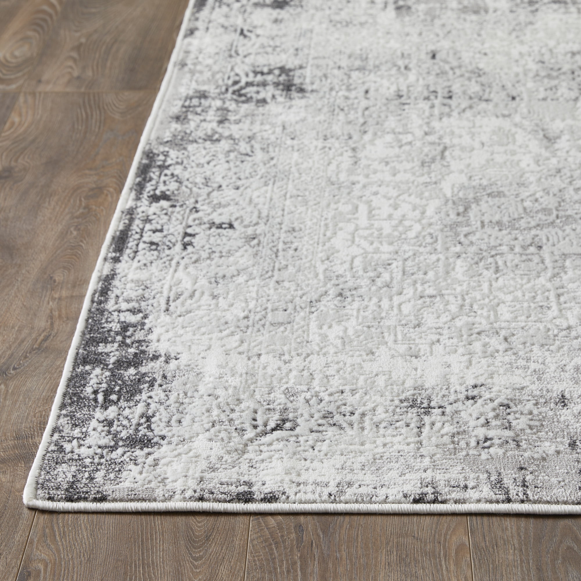 Loomaknoti Aysal Athna 3' x 5' Ivory Distressed Polypropylen Indoor Accent Rug