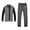 Black-Charcoal, variant on X-2 Men Athletic Tracksuits 2 Pieces Set Running Jogging Sweatsuit Full Zip Sports Set Gray S