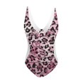 thumbnail image 2 of Aayomet Maillot de Bain une Pièce pour Femmes Assorti (Rose, TG), 2 of 4
