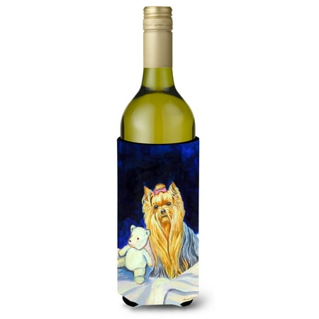 

Caroline s Treasures 7221LITERK Yorkie Wine Bottle Hugger Wine Bottle multicolor