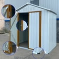 thumbnail image 4 of Tookss Storage Sheds 4ftx6ft Outdoor Storage House With Double Doors Lock Outdoor Utility Tool Shed For Garden Patio Backyard, 4 of 6
