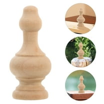 ULTNICE Stair Banister Wood Khaki Decorative Railing For Indoor Railing 1Pcs