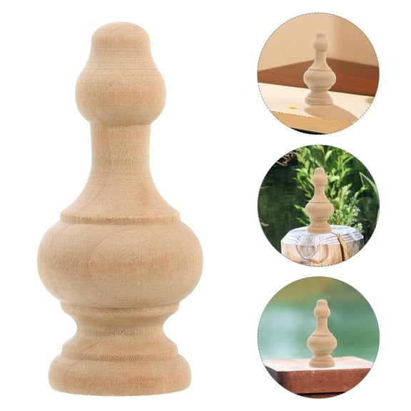 ULTNICE Stair Banister Wood Khaki Decorative Railing For Indoor Railing 1Pcs