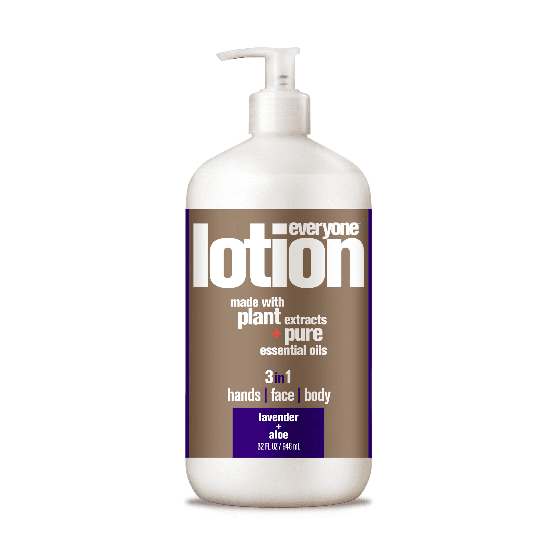 EO Everyone 3-in-1 Lotion for Hands, Face, and Body - Lavender & Aloe (32 Oz.)