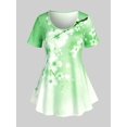 thumbnail image 1 of Camiseta Talla Extra & Coderas Curvo Sakura Rosegal Camisetas tallas grandes, 1 of 1