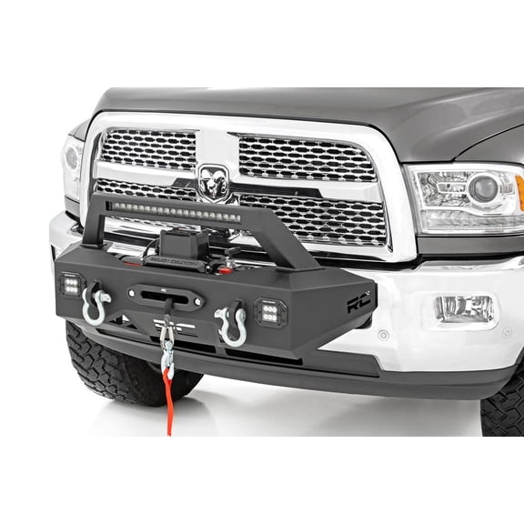 Rough Country EXO Winch Mount System w/LEDs for 2014-2018 Ram 2500 - 31007