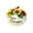 Short-A4, variant on Summerween Creative Resin Pumpkin Ornament for Home Decor Fall Figurine Table Centerpiece Shelf Decoration Craft Decorative Accent Piece with Sunflower Design Tall