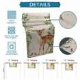 thumbnail image 6 of Botanical Table Runner - 48 Inch Long Spring Leaves Flowers Deers Birds Country Biege Cotton and Linen Blended Dress Scarves Farmhouse Table Runner for Kitchen Dining, Coffee Table, 13" x 48", 6 of 8