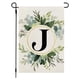 thumbnail image 1 of Letter A-Z Floral Garden Flag 12x18 Inch Double Sided Outside, Family Last Name Initial Yard Outdoor Decoration 1 Pcs, 1 of 8