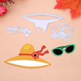 thumbnail image 3 of Cuadros Decorativos 3 piezas DIY sombrero gafas troquelado álbum de recortes/álbum de fotos en relieve plantilla de Metal Tmvgtek embutido en tela, 3 of 3