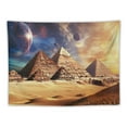 thumbnail image 5 of Creowell Egyptian Pyramid Tapestry Starry Sky Sphinx Wall Decoration Vintage Egyptian Art Tapestry Wall Hanging for Living Room Bedroom Decoration Painting, 5 of 6