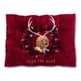 Vibrant Life Extra Large Dog Bed, Plush Tufted Deer Print
