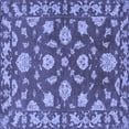thumbnail image 1 of Ahgly Company Machine Washable Indoor Square Persian Blue Traditional Area Rugs, 7' Square, 1 of 4